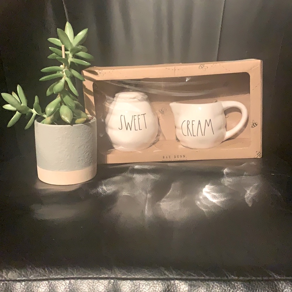 Cream and sugar containers